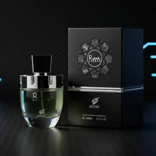 Rare Carbon Afnan perfume men carbon fiber background, sporty elegant style, men gift in Malaysia