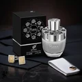 Rare Carbon Afnan perfume with men's suit and cufflinks, formal elegant style Malaysia