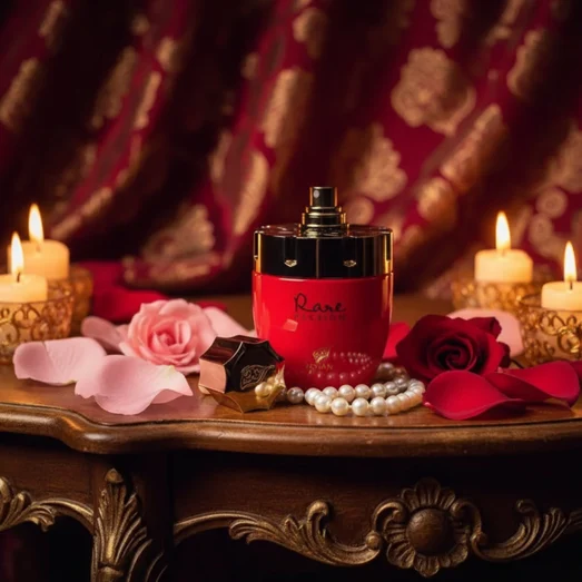 Afnan Rare Passion perfume bottle pearls and roses women luxury scent Malaysia