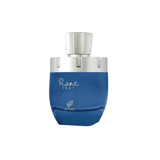 Bottle of Rare Reef Afnan men's fragrance fresh citrus scent marine popular choice in Malaysia