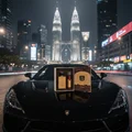 Ahlam Al Arab in car at night