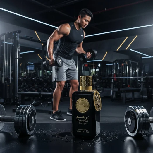 dirham gold men's perfume gym workout