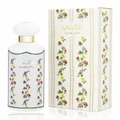 Perfume bottle and packaging with floral design and 'Ghality' branding.
