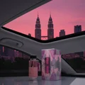 hooria sunroof car night pink kl