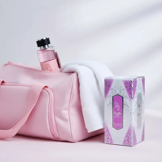 hooria gym bag pink Malaysian woman