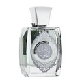 sultan al quloob Perfume bottle with decorative label on a white background