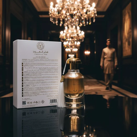 White Oud at St Regis KL hall chandelier