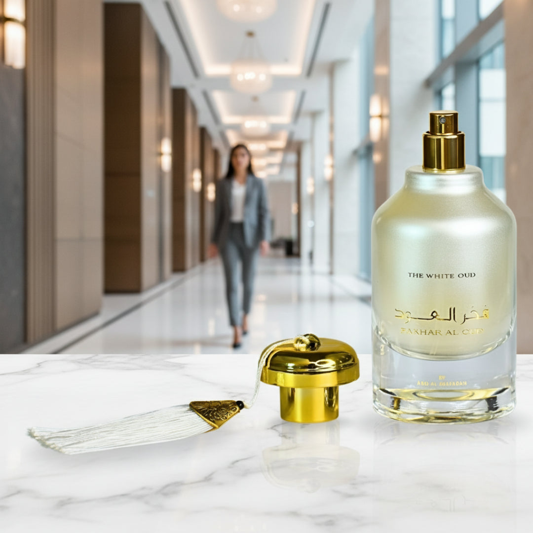 Discover Fakhar Al Oud The White Oud by Ard Al Zaafaran: A Unisex EDP with Oriental Woody Gourmand Notes