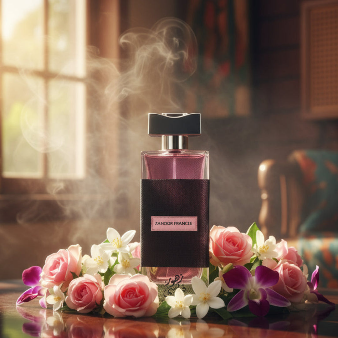Zahoor Francee by Ard Al Zaafaran: Unveil the Sweet Floral Charm of Rose, Jasmine and Amber