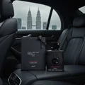 Club De Nuit Intense Limited by Armaf on car back seat at night in KL