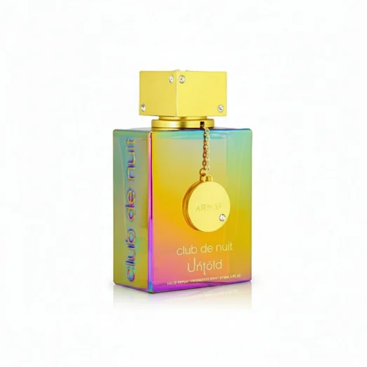 Armaf Club De Nuit Untold bottle with sweet, oud, rosy fragrance notes