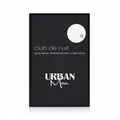 Perfume bottle labeled 'Urban Man' with water splashing around it Club de Nuit Urban Man Armaf for men