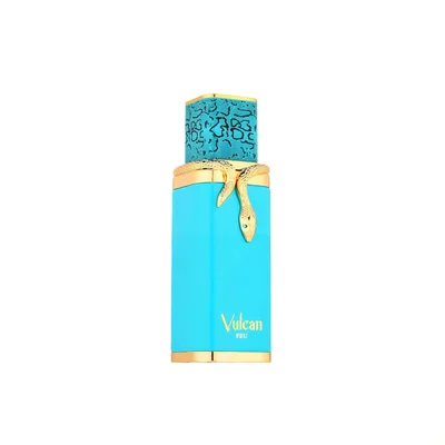 special oud Perfume bottle with gold cap on a white background