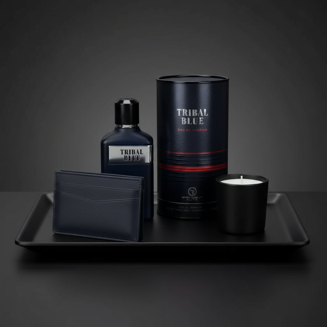 Tribal Blue Man by Grandeur: Unleashing Woody Freshness for Men