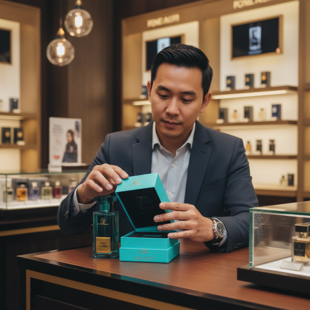 Discover Grandeur Elite: A Fresh Men's EDP with Aquatic Blue Accords