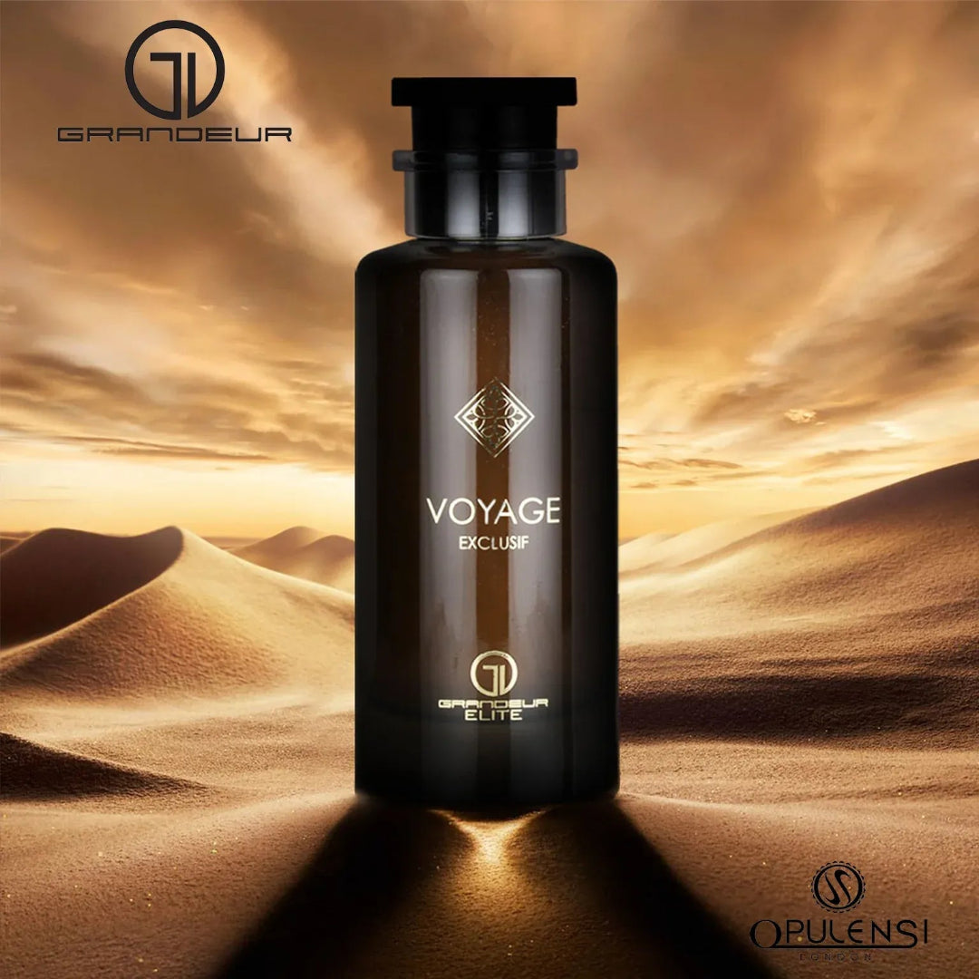 Voyage Exclusif by Grandeur Elite: A Fresh Woody Amber EDP for Men