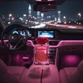 pomegranate musk in car evening lampu pink