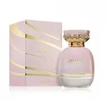 Aura perfume bottle and packaging on a white background
