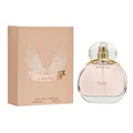 Perfume bottle and box labeled 'Angel' by la muse on a white background