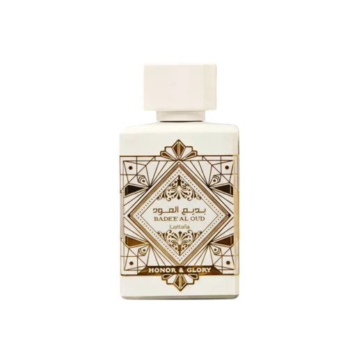 bottle Badee Al Oud Honor Glory Lattafa fragrance unisex scent caramel amber oud popular choice