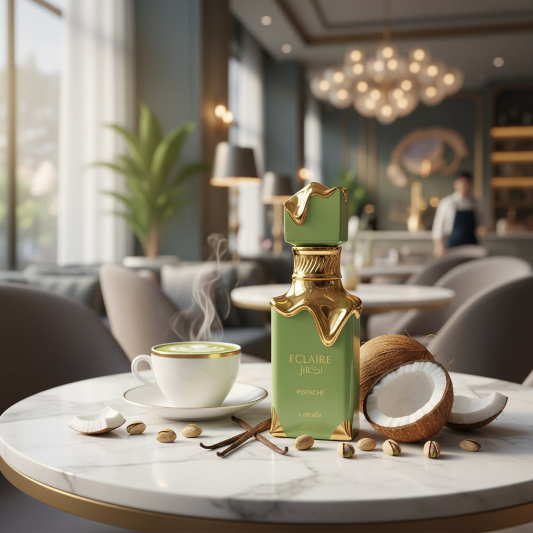 Eclaire Pistache by Lattafa: A Sweet Unisex EDP with Gourmand Flair