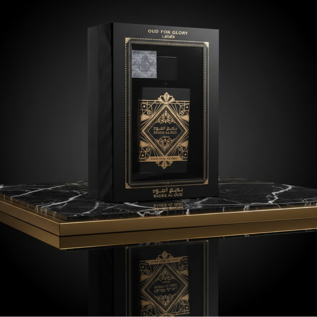 Unisex Elegance: Lattafa Badee Al Oud for Glory EDP with Oud, Amber, and Sandalwood