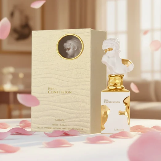 Her Confession dikelilingi kelopak ros pink, atmosphere romantic