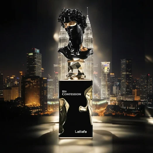 His Confession Lattafa men's perfume KLCC citylight