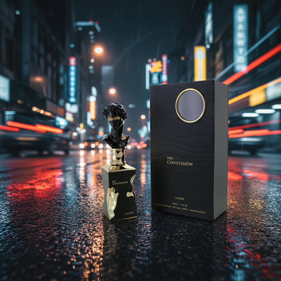 Unveiling His Confession by Lattafa: A Seductive Oriental Woody Spicy EDP for Men