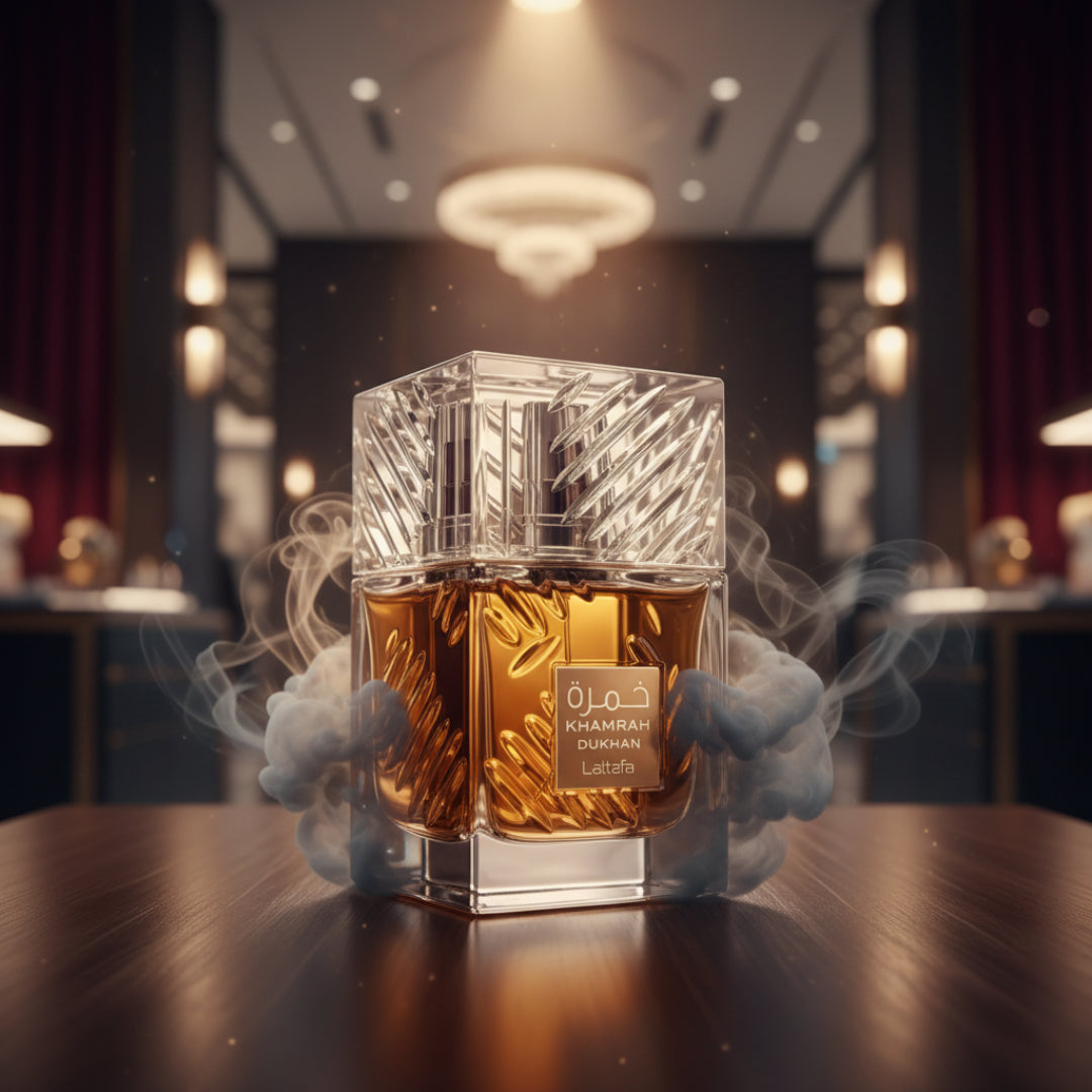 Unisex Elegance: Khamrah Dukhan by Lattafa, A Rich Oriental EDP