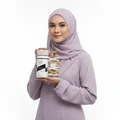 n hijab woman holding musk mood clean soft style