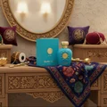 Opulent Dubai at table solek with elemen Arab, style luxurious
