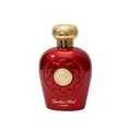 bottle of Opulent Red Lattafa women's fragrance sweet fruity scent popular choice in