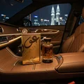 Oudain Lattafa men's perfume in car evening luxurious