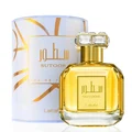 Sutoor perfume bottle and packaging on a white background