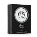 Black box of Lattafa Ta'weel perfume with white logo and text