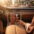 Velvet Rose in car with lighting romantic – style n woman