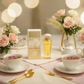 Athena EDP with teh flowers in atmosphere pink