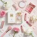 como moiselle flatlay makeup pink feminine n woman
