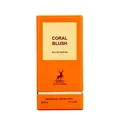Orange packaging of Coral Blush Eau de Parfum by Maison Alhambra on a white background