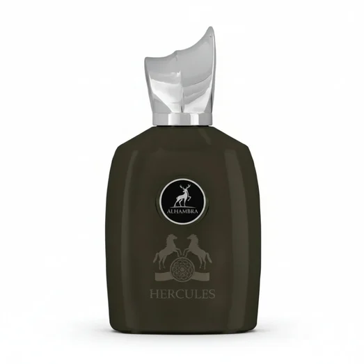 bottle Hercules Alhambra fragrance men's scent sweet spicy woody popular choice