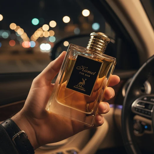 Driver men's holding Kismet For Men night KL