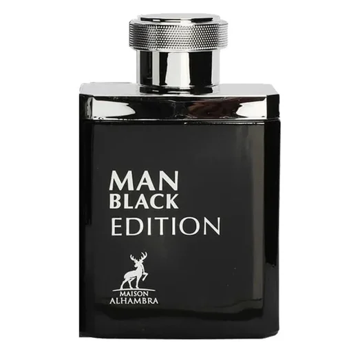 bottle Man Black Edition Alhambra fragrance men's scent smoky leather popular choice