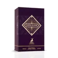 Infini Elixir perfume box with gold text and design on a white background