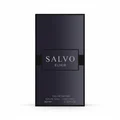 Black perfume bottle labeled 'Salvo Elixir' on a white background