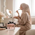my party Malay woman table solek makeup