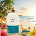 Pacific Blue at Desaru Beach Johor, angin tropika and light terang vibrant