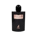 Black perfume bottle labeled 'Opera Noir' by Maison Alhambra on a white background