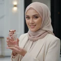 Hijabi holding Pride – vibe sweet confident