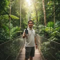 Salvo Intense di KL Forest Eco Park jambatan gantung